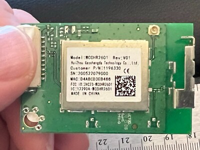SHARP HISENSE WESTINGHOUSE JVC ONN WIFI MODULE PN: 1196330 BN: WCOHR2601