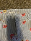 WOMENS OLD NAVY PIXIE MID RISE BLUE WHITE FLOWERED DRESS CAPRIS SIZE 6  — photo 3