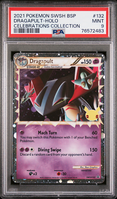 PSA 9 Dragapult Celebrations Delta Species Promo SWSH132 Black
