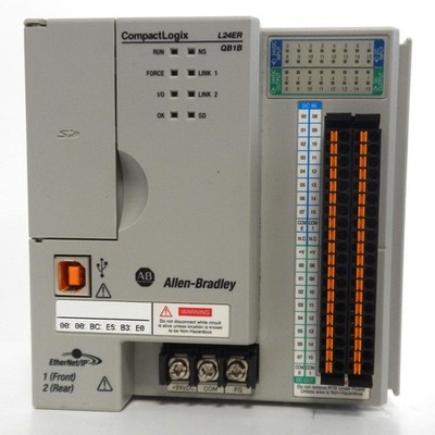 Allen-Bradley 1769-L24ER-QB1B CompactLogix 5370 L2 Controller 24V DC PLC
