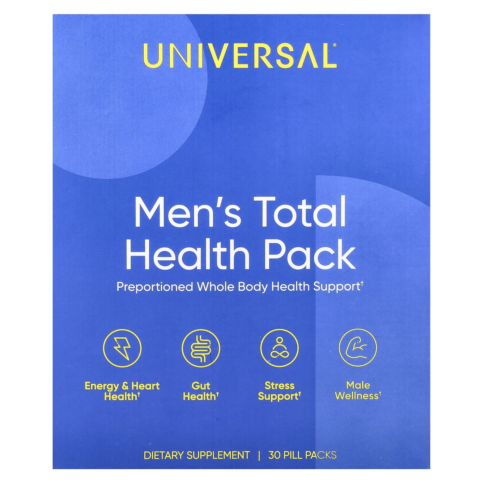 Мужская аптечка Total Health Pack, 30 упаковок таблеток