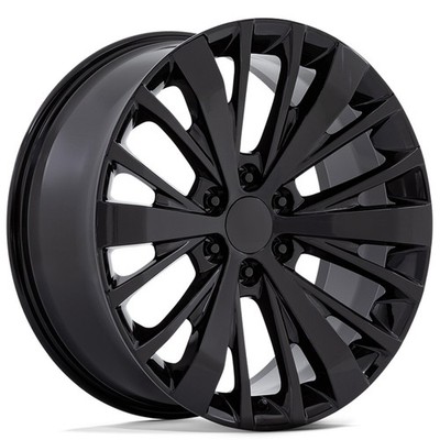 22x9 Performance Replicas Wheels PR201 Gloss Black Rims (4pcs)