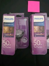 💕 2X PHILIPS 💕 WARM WHITE 8W GU5.3 Dimmable 2700K LED Spotlight 621lm 50W Pink