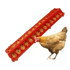 Pigeon Feeder 28-hole Long Large Capacity Pet Supplies Baby Chick Feeder 