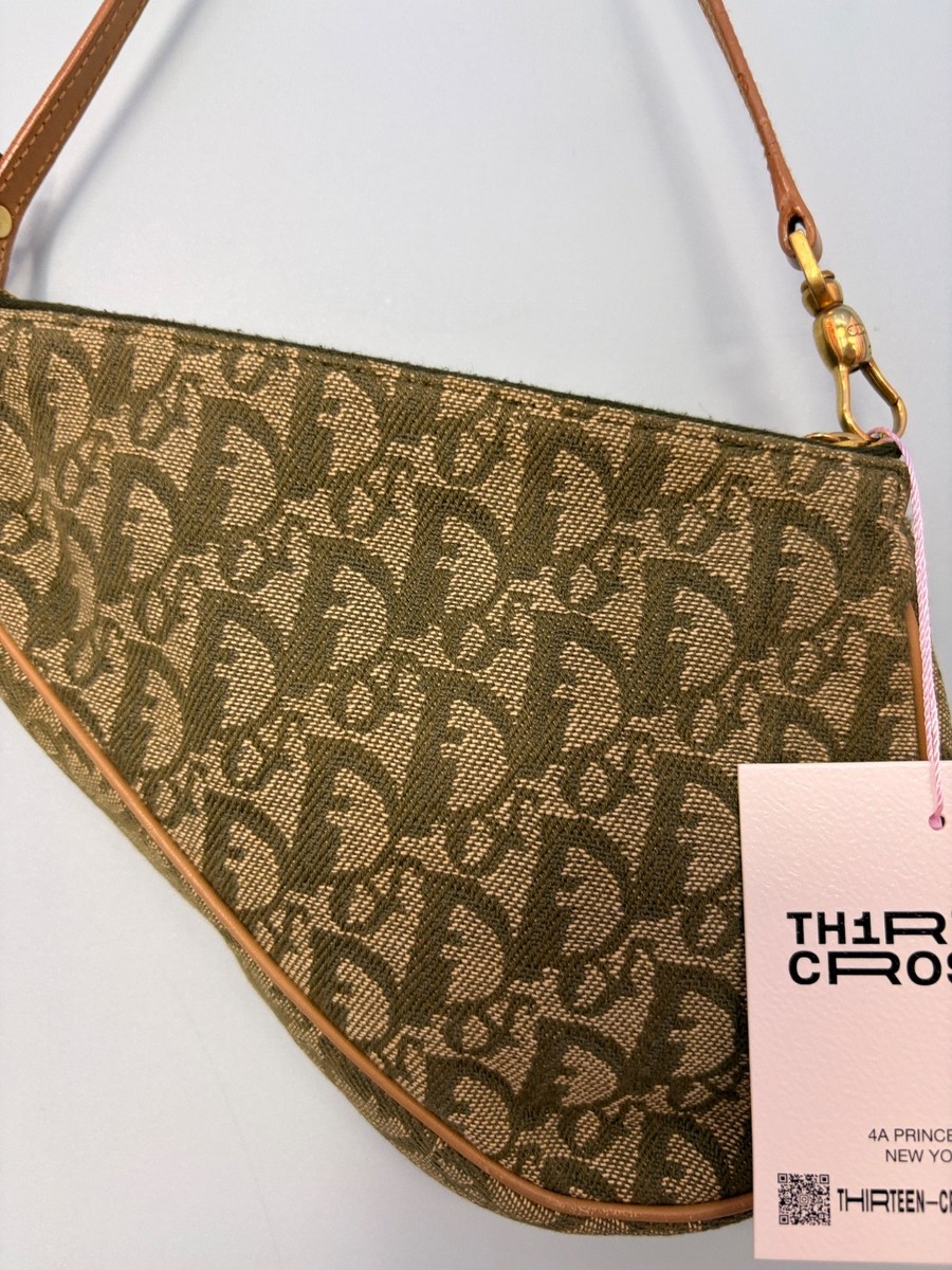 Christian Dior Trotter Saddle Bag Mini in Green | eBay