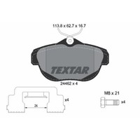 Textar BremsbeläGe Bremsbelegsatz Hinten System Lucas FüR CitroëN C6