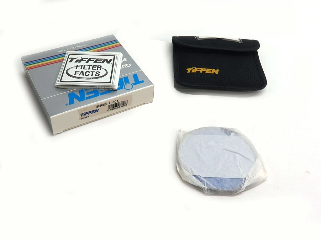 Tiffen Series 9 80A color conversion lens filter 3200K to 5500K blue S980A