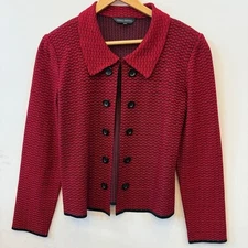 VTG Women's Ming Wang Cardigan Sweater Jacket Size large