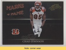 2006 Playoff Absolute Memorabilia Marks of Fame Gold /100 Chad Johnson READ km4