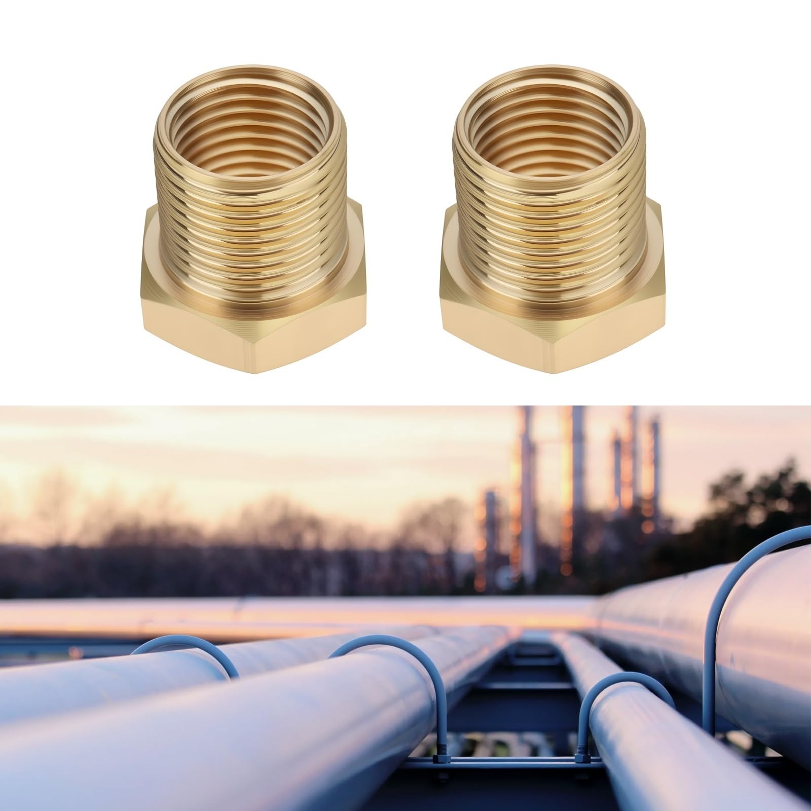 Adaptateur Réducteur Laiton M12x1 Mâle vers M10x1 Femelle 2 Pièces 4