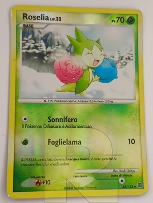 Roselia Lv.32  Secret Prodigies 62/132  Reverse Holo  Pokemon  Deutsch Poor