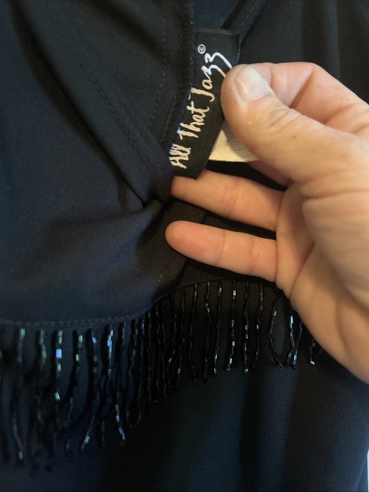 Vestido Negro Formal De Colección Años 90 All That Jazz Negro A Chorus Line Company 12 = M-L Foto 3 de 4