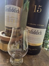 Glenfiddich 15 Years Old Solera PLUS 1 FREE GLENFIDDICH BRANDED GLECARINS!!