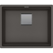Franke Kubus KNG 110-52 Granite Undermount 1 Bowl Slate Grey Kitchen Sink