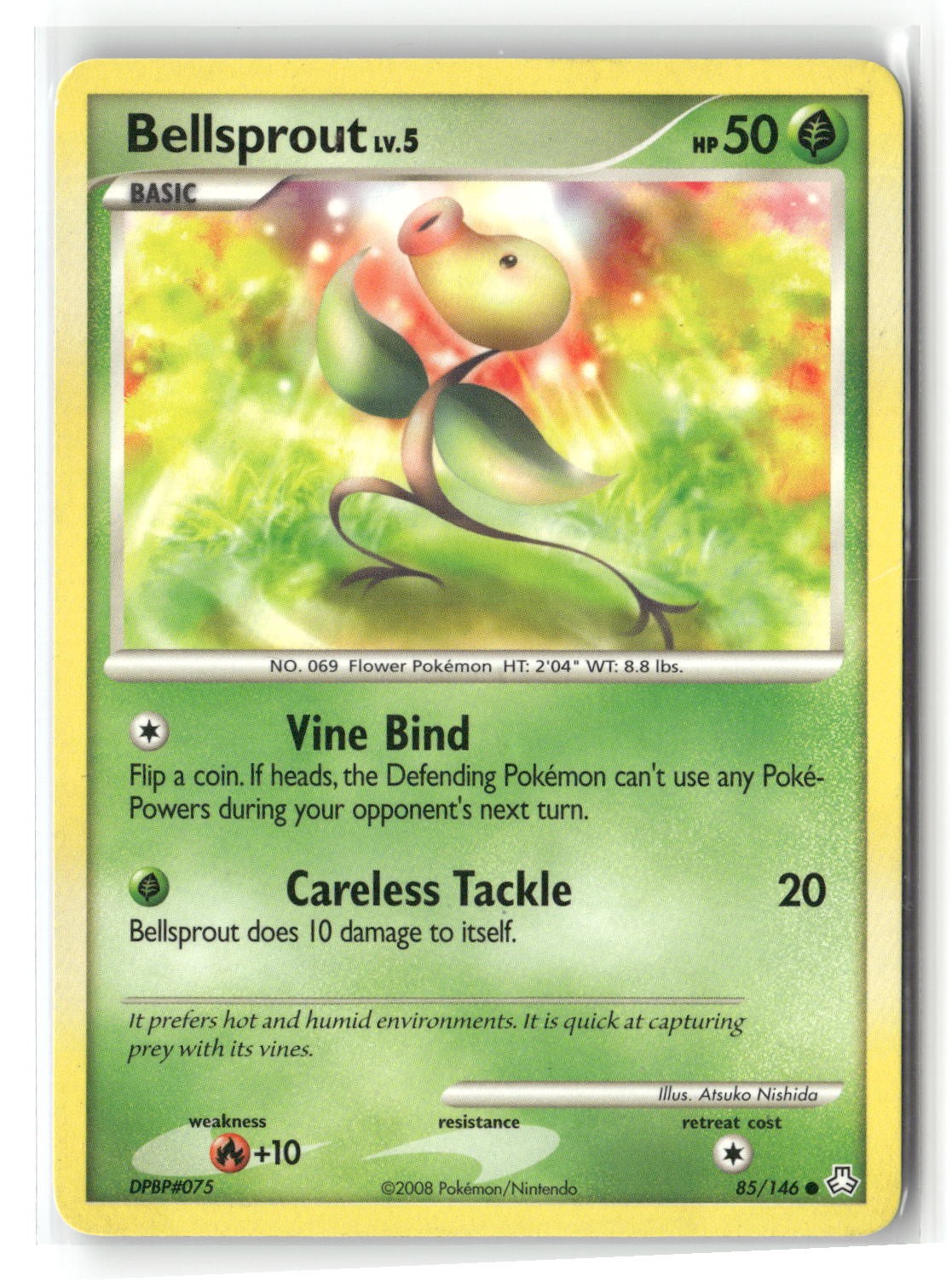 Bellsprout Common Legends Awakened 85/146 Pokemon Moderately Played