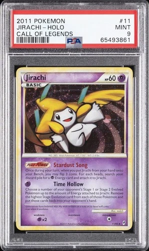 2011 POKEMON CALL OF LEGENDS #11 JIRACHI-HOLO PSA 9