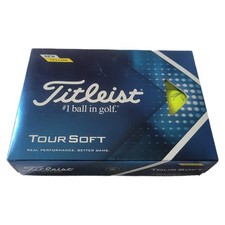 Titleist Tour Soft Golf Balls Yellow 12pk New Sealed