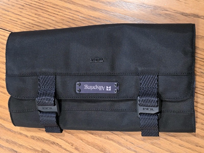 NEW Tumi + 11.0” x 6.0” Ballistic Nylon Mobile Organizer - TUMI Black & Gray