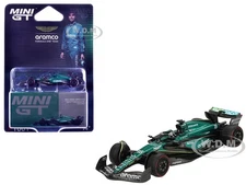 ASTON MARTIN AMR24 #18 STROLL FORMULA 1 F1 BAHRAIN GP 2024 1/64 MINI GT MGT01001