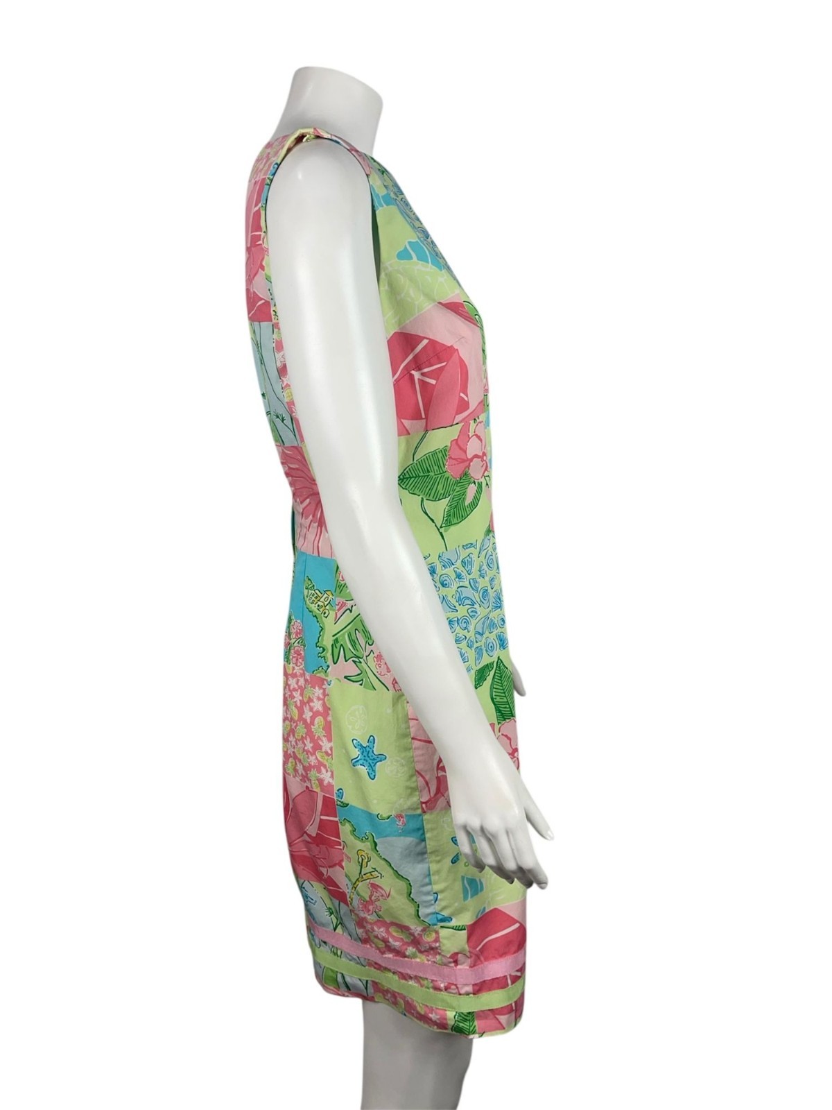 Lilly Pulitzer White Label Patchwork Shift Dress … - image 2