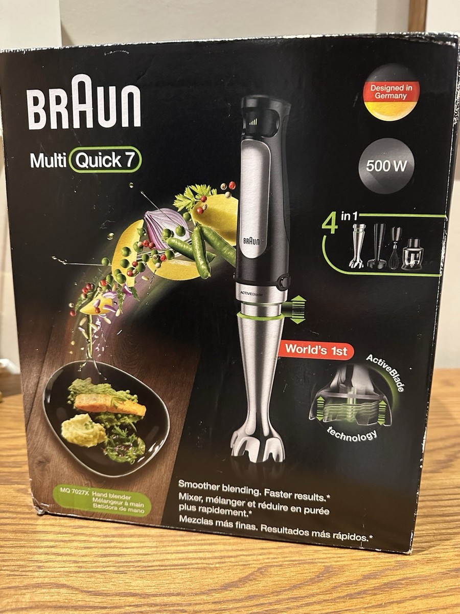 新品未使用 BRAUN MultiQuick 7 Braun Handheld Mixer Blender MultiQuick 7 Black/Silver NEW,Never