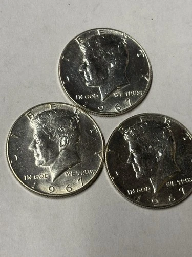1967 Kennedy Half Dollar, 40% Silver In Near Uncirculated Condition