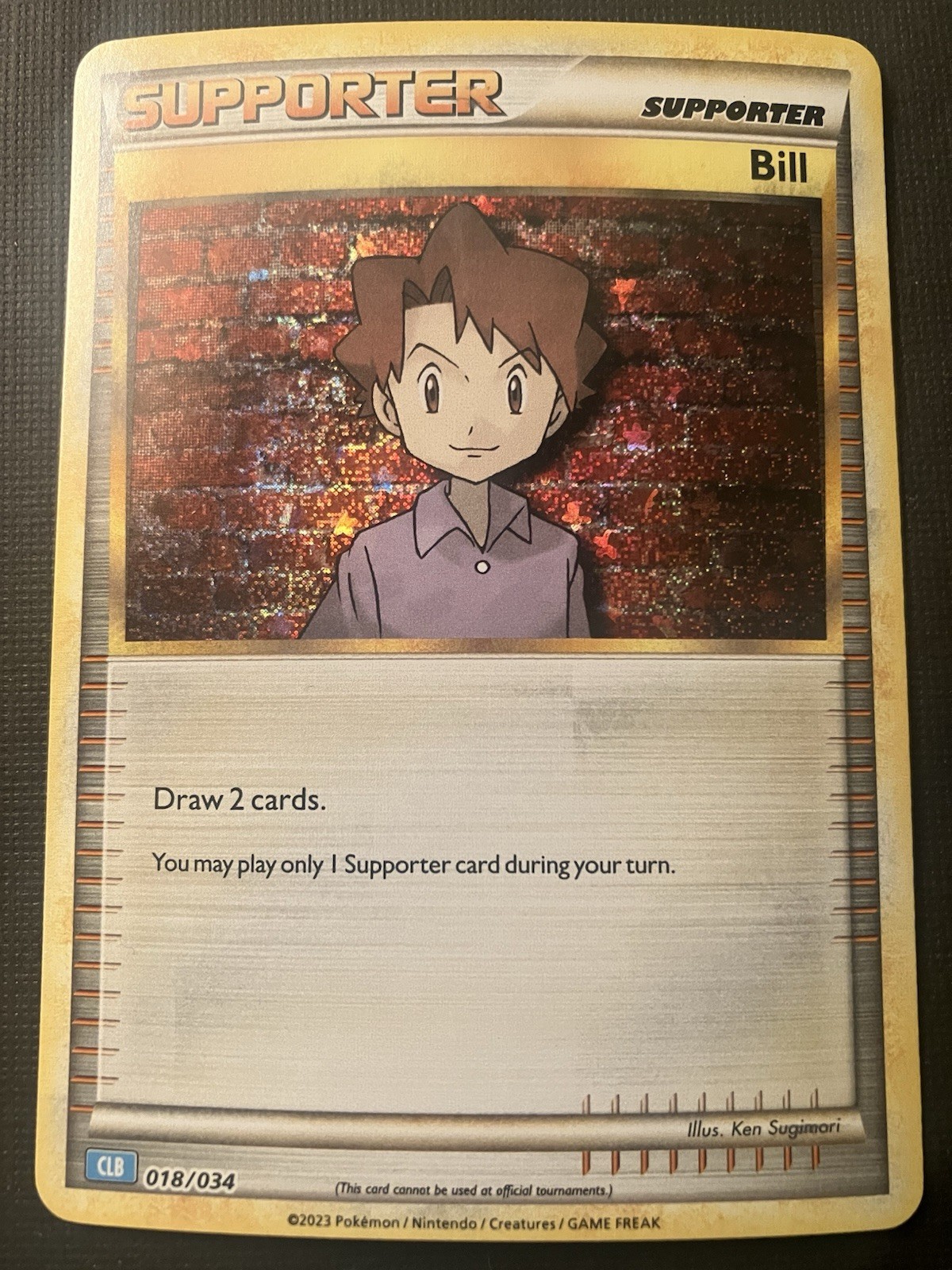 Bill 018/034 CLV Pokemon TCG Classic Venusaur Deck Holo 2023 NM