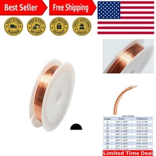 Versatile 25FT 22 Gauge Pure Copper Wire - Ideal for Crafts & Electrical Work