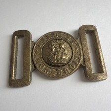Victorian British Army Brass Belt Buckle Dieu Et Mon Droit