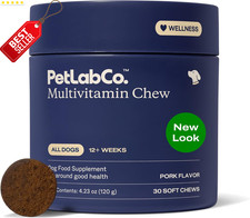 Dog Multivitamin 22 in 1 Chews Immune Skin Coat Joint Pork Flavor - US