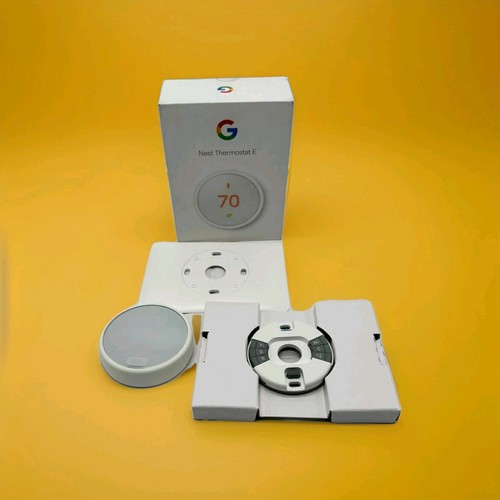 Nest Thermostat E Programmable T4000ES, White - Includes Base