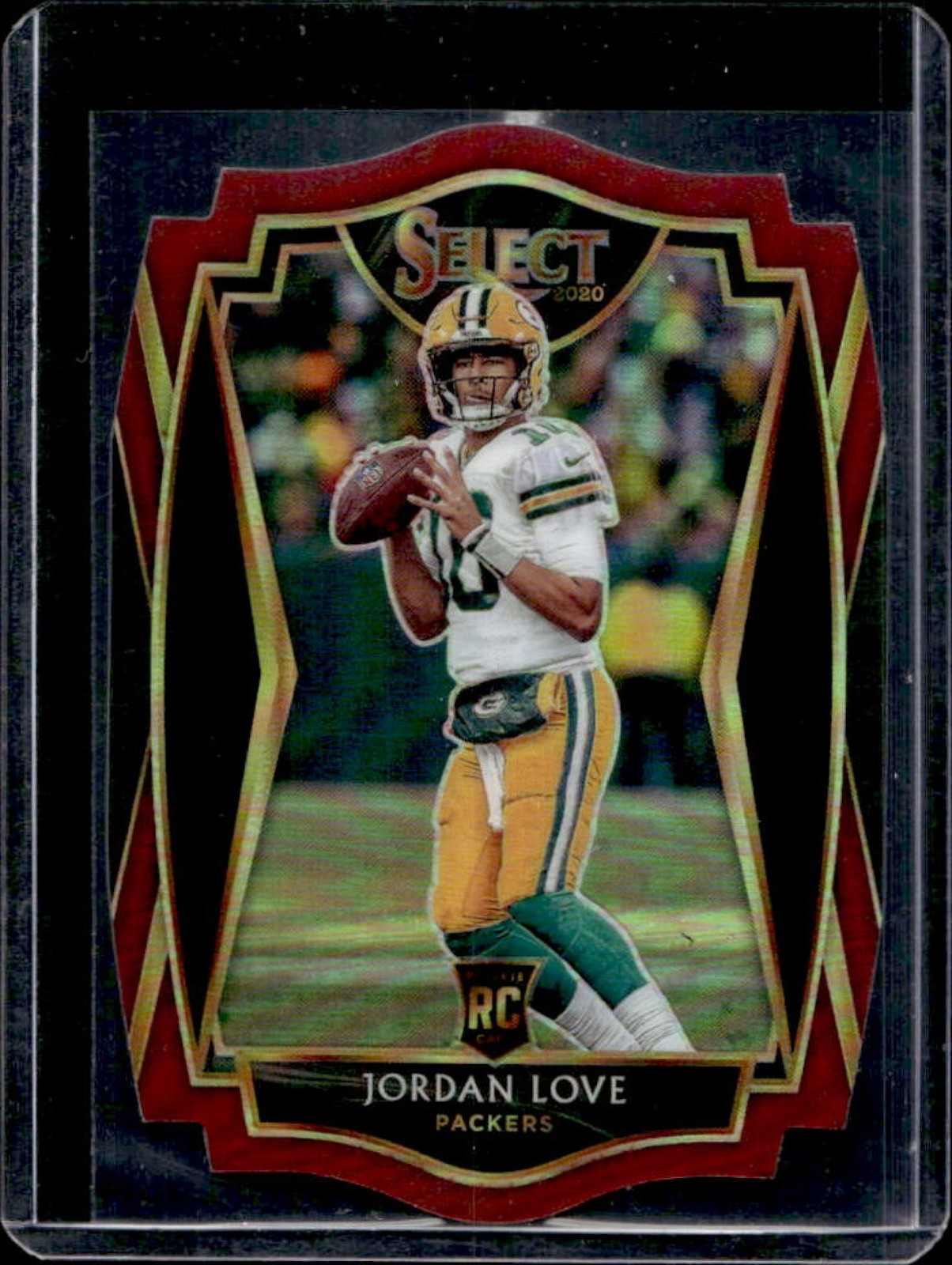 2020 Select Jordan Love RC Maroon Prizm Die Cut Premier #147 Packers