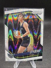 2025 Panini WNBA Prizm White Seismic #28 Li Yueru Dallas Wings