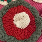 Vintage 8  Crochet Christmas Poinsettia Coasters With Crochet Holder And More — photo 5