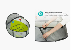 Bbluv Nido Mini 2-in-1 Travel & Play Tent