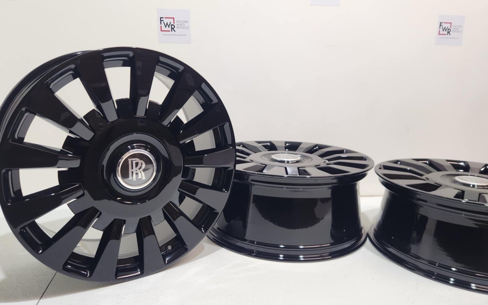 22” ROLLS ROYCE PHANTOM 8 WHEELS Rims Factory OEM Forged Set Gloss Black 🔥🔥🔥