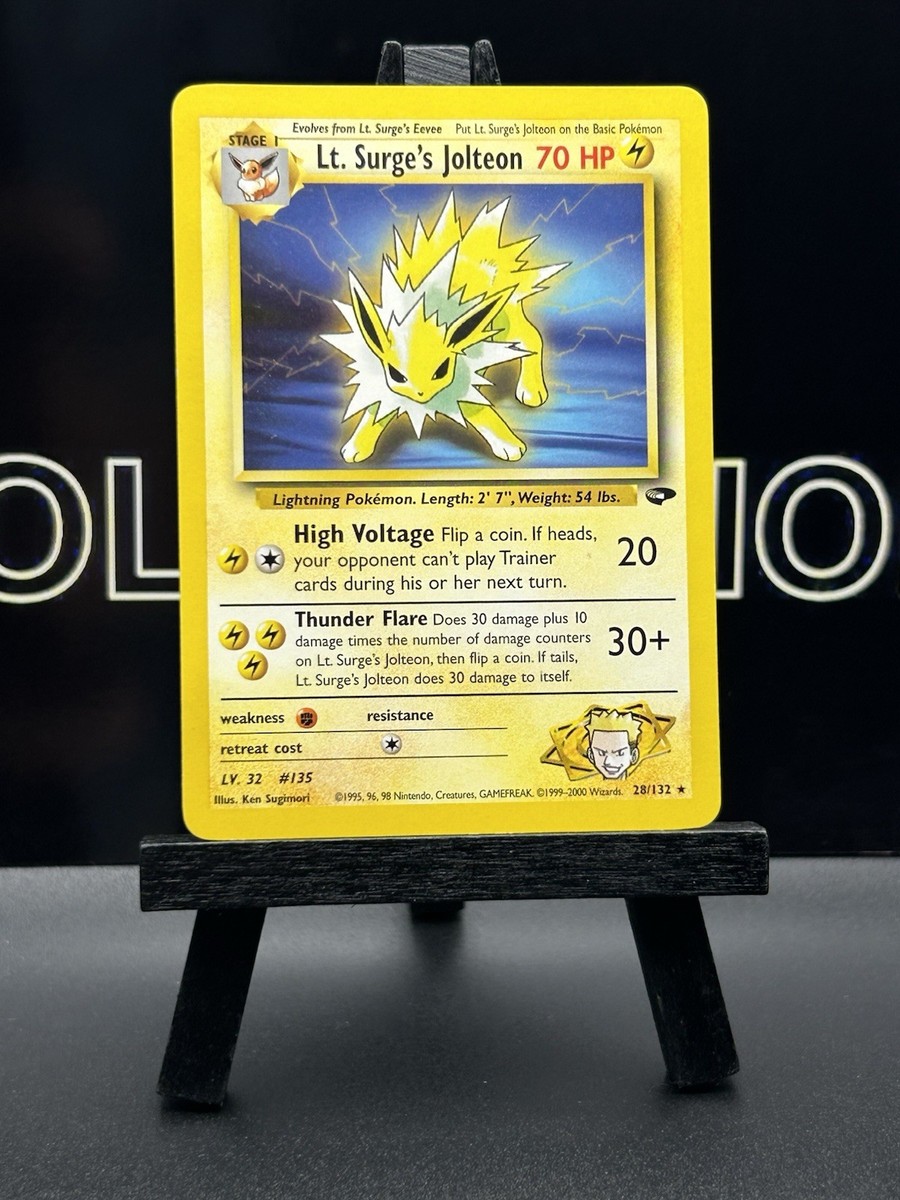 Pokemon Card - Lt. Surge's Jolteon Gym Challenge 28/132 Regular