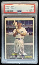 1957 Topps Carl Furillo #45 Dodgers PSA 3