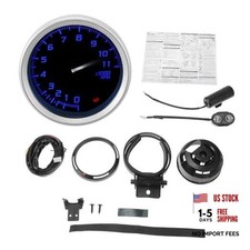 2" 52mm Tachometer Gauge Colorful Pointer RPM Tachometer Tach Gauge 0-11000RPM