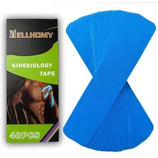 40pcs Kinesiology Tape Cotton Waterproof Breathable Tape for Muscle Pain Relief