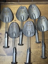 1950s USA 2 Vintage EKCO Hammered Metal Shoe Trees Shaper Stretcher Adjustable