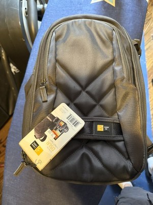 Case Logic Camera Backpack Black Padded iPad Compartment w Rain/Tripod Strap