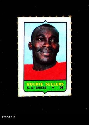 1969 Topps 4-in-1 Single #210 Goldie Sellers Chiefs
