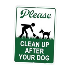 Clean Up After Your Dog Signs0x7in Optional Accessory Bundle, Please Pick Up 1
