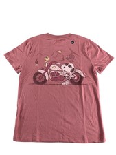 Abercrombie Kids Snoopy Shirt Youth 9/10 Pink Los Angeles Biker Club Peanuts
