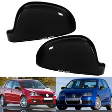2x Schwarz Glänzend Außenspiegelkappen Für VW Golf V Variant 1K5,Jetta III 1K2