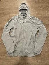 Vuori Men  s Outdoor Trainer Shell Full Zip Hoodie Size Large Lightweight Gray