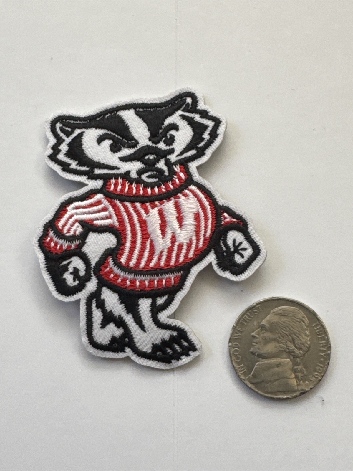 WISCONSIN U Wisconsin Badgers Vintage Embroidered Iron on Patch 2.5” X ...