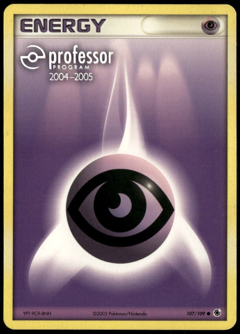 Psychic Energy Professor Program 2004-2005 107/109 LP Pokemon Card