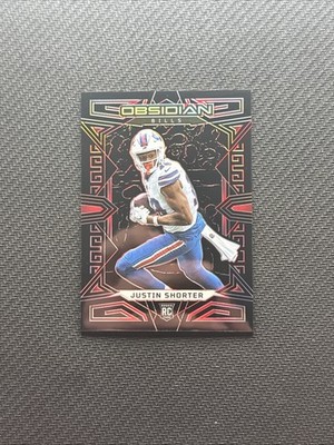 2023 Obsidian Justin Shorter Electric Etch Red /8 #110 RC